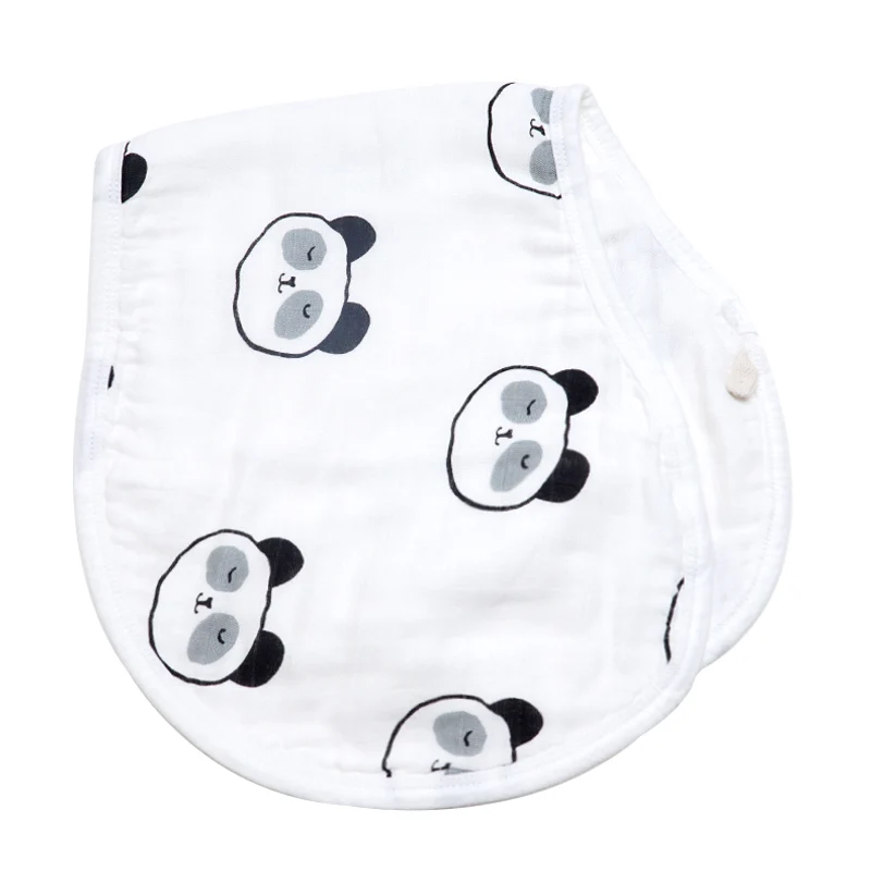

Muslinlife Unisex Baby Burp Bib Feeding Eco-friendly Fabric Contoured Shaped Bib Colorful Collection Multi-Use Burp Clot