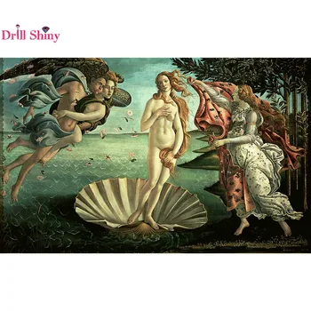 

5D DIY Square Diamond Painting The Birth Of Venus Sandro Botticelli Cross Stitch Diamond Embroidery Rhinestone Home Decor gift