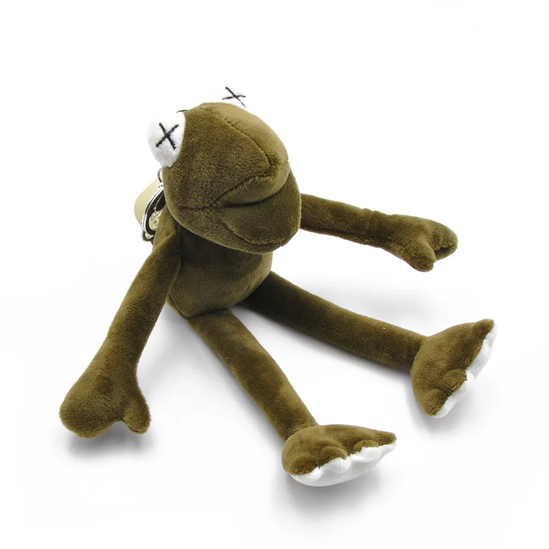 Hot Sale 20cm Plush Toys Long legs frogs Doll Stuffed Animal Kermit Toy Drop shipping Holiday keychain Gifts - Цвет: Зеленый