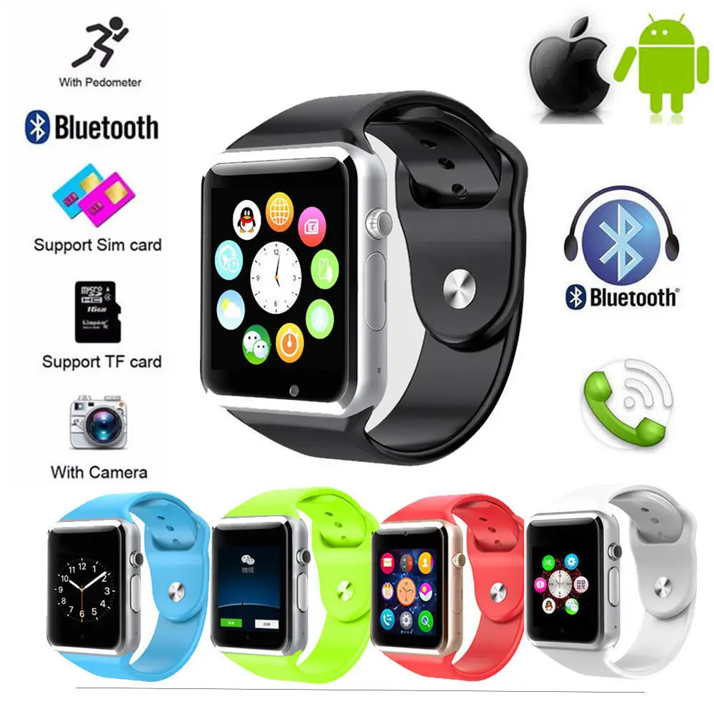 Mens Wristwatch A1 Bluetooth font b Smart b font font b Watch b font Sport Pedometer