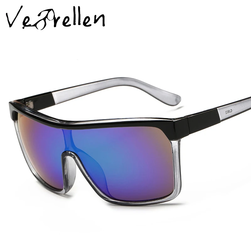 VeBrellen Oversized Square Sunglasses Brand Designer Men Fashion
