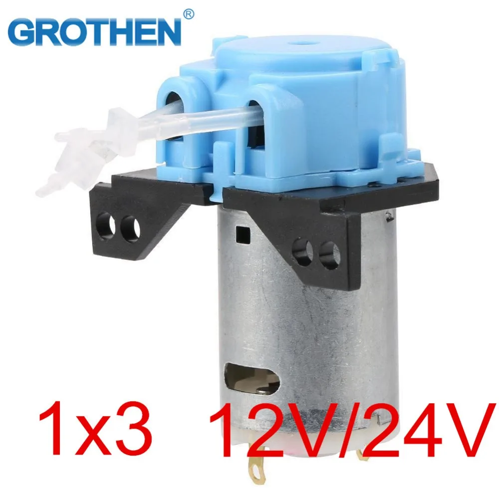 

12V/24V colour mini peristaltic pump dosing pump for aquarium lab analytical water by GROTHEN