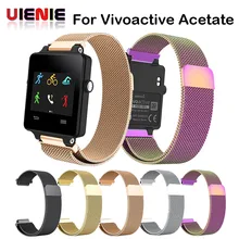 Ремешок для часов Garmin Vivoactive ацетат Миланская нержавеющая сталь Watcband ремешок для часов браслет для Garmin Vivoactive ацетат