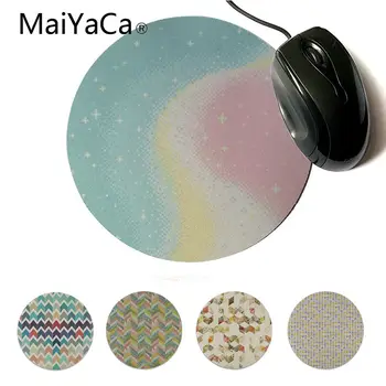 

MaiYaCa Beautiful Anime Geometry Pastel Beautiful Anime Round Mouse Mat Professional Round Gaming Mousepad Keyboard Mat For Dota