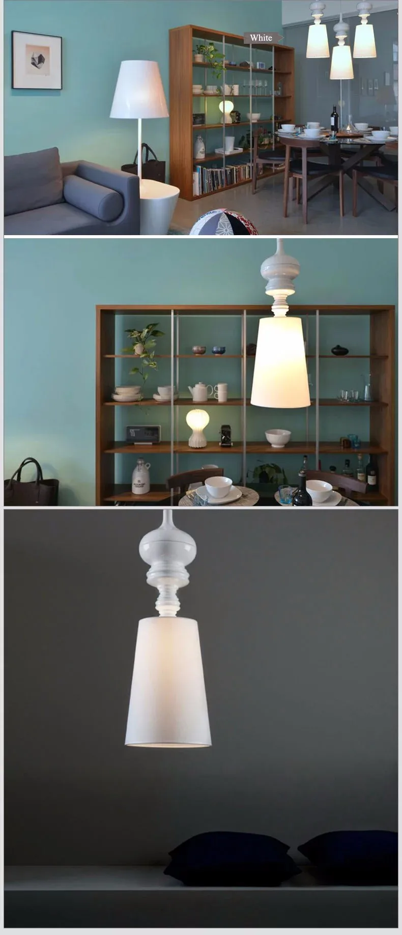 Single Head Pendant Lamps Dining Room Pendant Lights White /Black /Gold /Silver Spain Jaime Hayon Design Metalarte Josephine island pendant lights