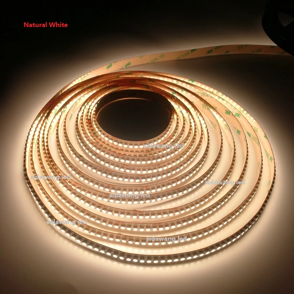

CRI+95Ra 2700K SMD3528 Single Row LED Strip Lights Non Waterproof DC12/24V 5meter 1200leds for Indoor Continuous Lighting