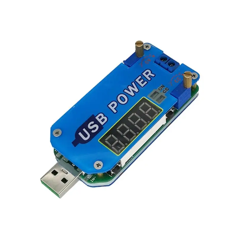 

15W USB Adjustable Buck-Boost Power Supply Module UP Down Converter DC 5V To 3.3V9V12V24V30V Router DP2
