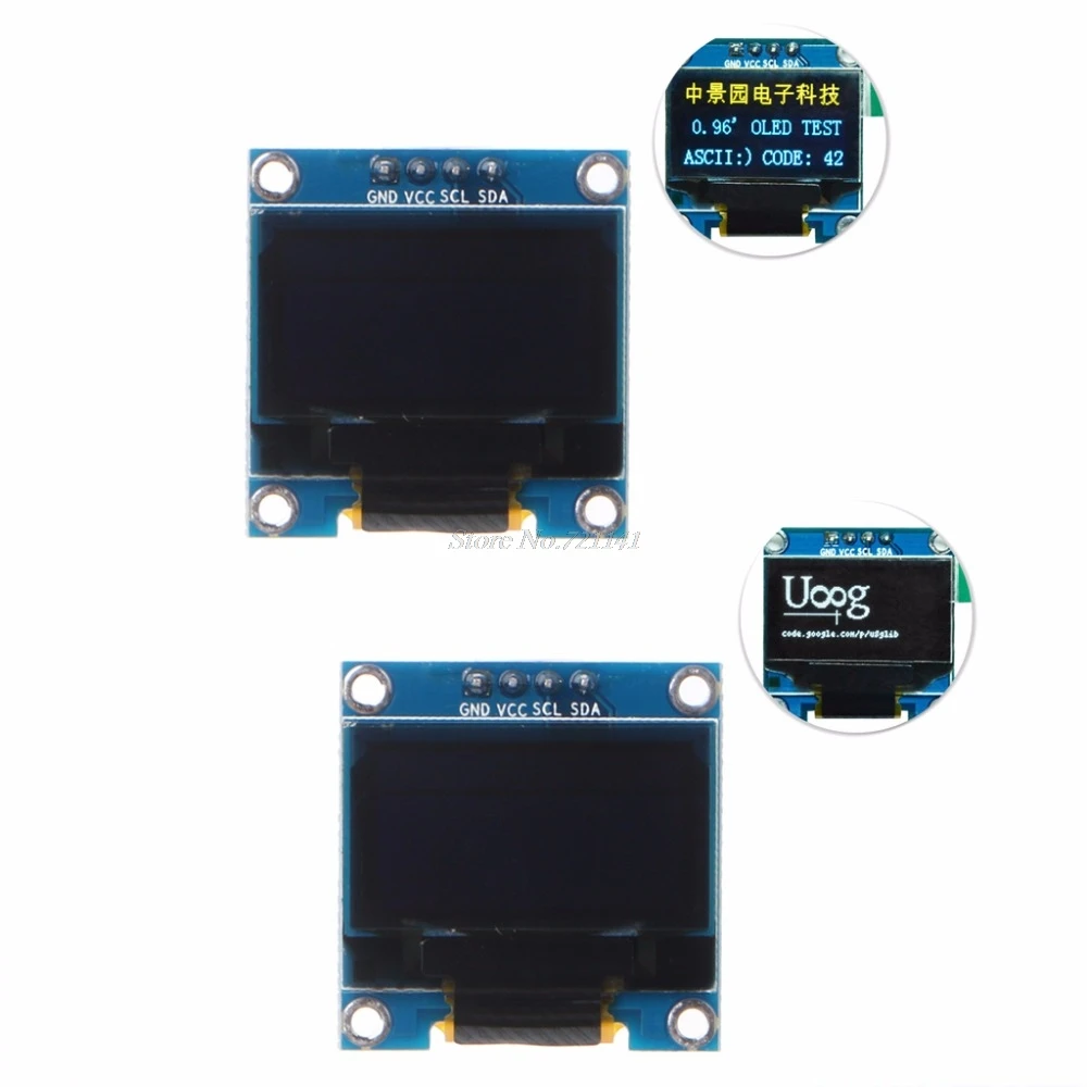 

0.96" OLED LCD Display Module 128X64 I2C IIC SPI Series SSD1306 DC 3V-5V