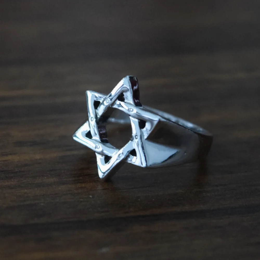 Sacred Hexagram Rings And Heartagram Avaliable hexagram Ring ring 