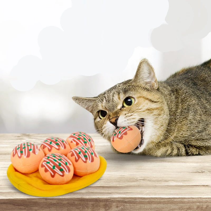 [MPK Catnip Toys] Мини-гамбургеры круглая хот-дог сэндвич-игрушка с кошачьими