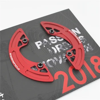 

Fouriers Aluminum Alloy Bicycle Chain Bash Guard Mount Chainring Guider 30 32 34 36 38 40T PCD104mm Bike Crankset Protection