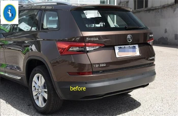 

Yimaautotrims Auto Accessory Chrome Trunk Rear Fog Lights Tailgate Lamp Frame Cover Kit Fit For Skoda Kodiaq 2017 2018 2019 2020