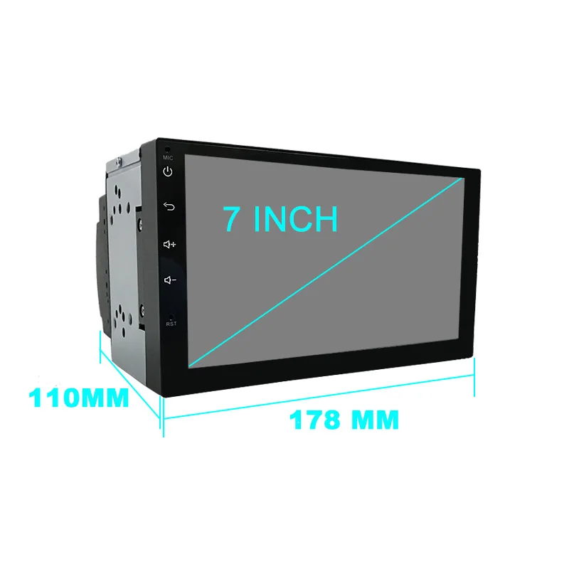 Clearance Funrover 7" 2 Din Android 8.0 Car Radio Universal GPS Navigation multimedia Autoradio Stereo FM Audio No DVD 110mm size one din 4