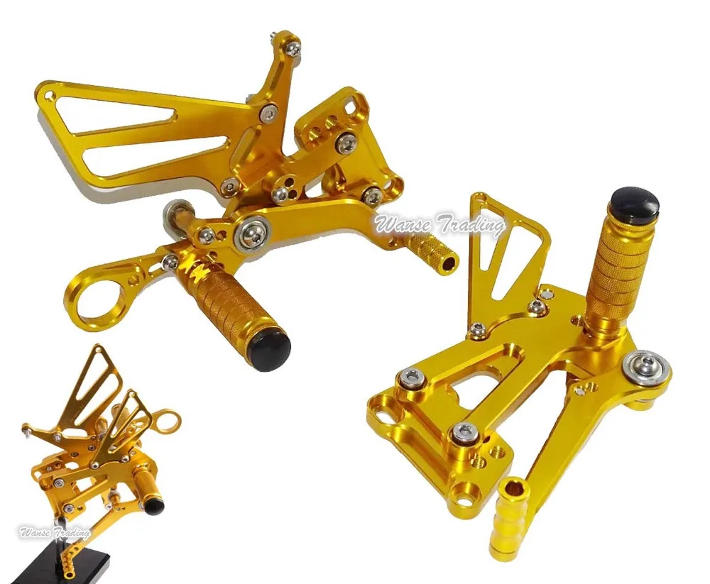 Motorcycle Adjustable Rider Rear Sets Rearset Footrest Foot Rest Pegs