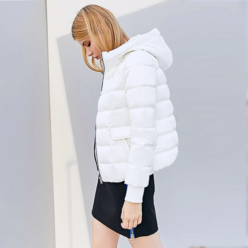 

New syhle Duck Down Jacket Women Winter 2018 Outerwear Coats Female short Casual Light ultra thin Warm Down puffer jacket Parka