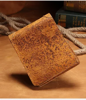 

2019 Fashion Men Wallet real Leather Money Bags Mini Wallet Ladies Solid Color Billetera Card Holder Wallet Small Slim Purse