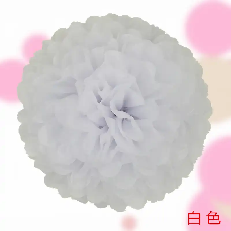 ajp 1piece pompon tissue paper pom poms flower balls for wedding room decoration party supplies diy craft paper flower diy paper flower ball