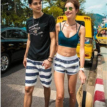 Полосатые шорты мужские s Новое поступление свободные дышащие пляжные шорты летние модные праздничные повседневные женские мужские парные шорты A1659