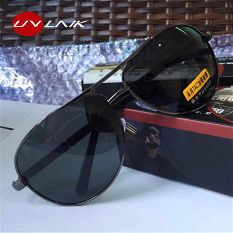 Details about   UVLAIK TAC HD Polarized Sunglasses Men Night Vision Driving Glasses Goggle Pilot 