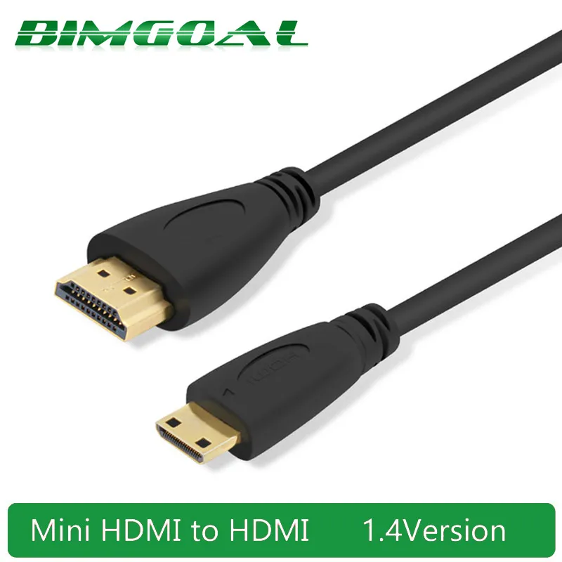 

1M,1.5m,2M,3M High speed Gold Plated HDMI TO MINI HDMI C Type Plug Male-Male HDMI Cable 1.4 Version 1080p 3D for TABLETS DVD