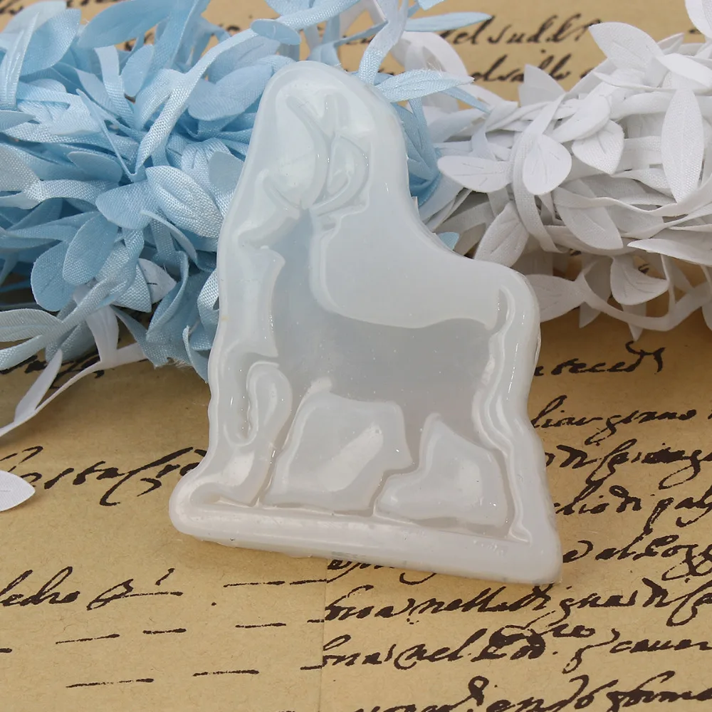 Silicone Resin Mold For Jewelry Making Irregular White Christmas 
