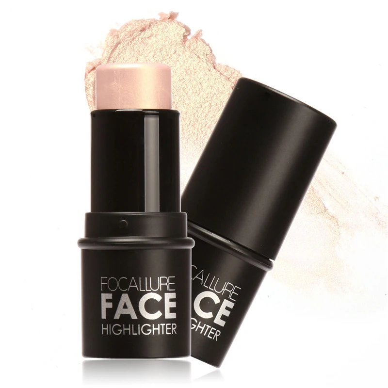 

FOCALLURE Brand Bronzer Makeup Base Corretivo Maquillage Gold Brightener Shimmer Highlighter Makeup Face Contour Stick