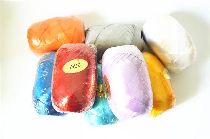 5  5mm10m Ribbons Wedding Supplies Diy Make Gift Wrapping Birthday Party Balloon Ribbons Aluminum Film Satin Ribbon Balloon Rope