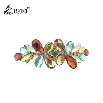 

2018 New Design Vintage Crystal Butterfly Flower Hair Clip Hairpins Barrette Boutique Acetate Hair Jewelry Accessories For Women