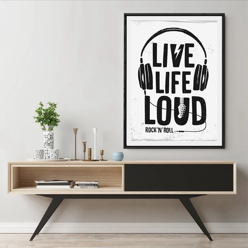 Rock Festival Poster Home Decor