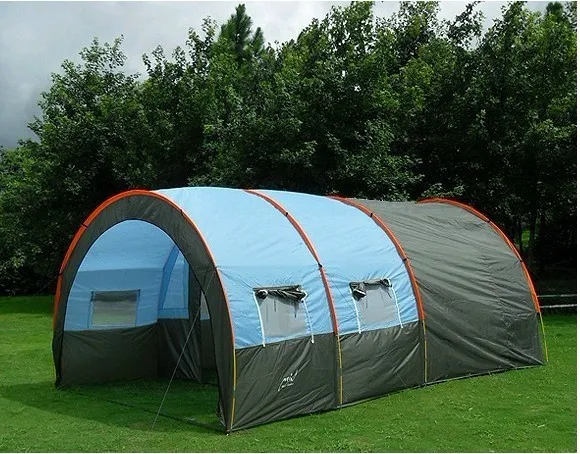 

Foldable Portable fiberglass pipe house with two rooms tent sun shelter wigwam for show camping store warehouse Exhibition