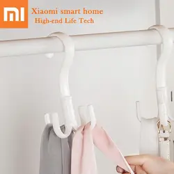 Xiaomi Mijia Multi-function четыре когтя крюк 360 градусов Поворот влажное сухое полотенце вешалка одежда вешалка для обуви разное для умного дома