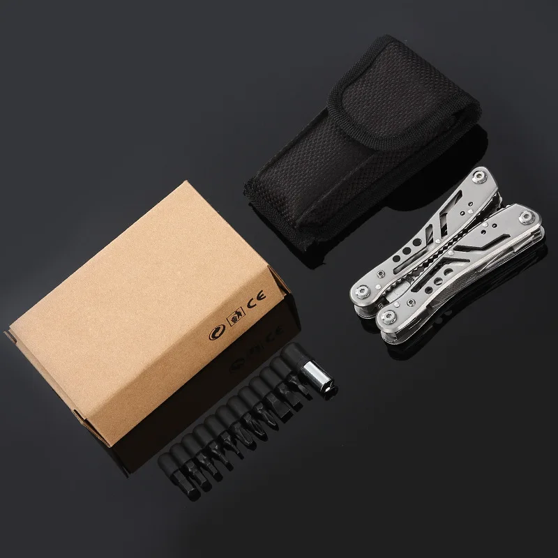 في الهواء الطلق بقاء أدوات متعددة ذو طيات أداة واحدة اليد سبائك مفك المحمولة الفولاذ multitool أضعاف جيب سكين للفرد كماشة