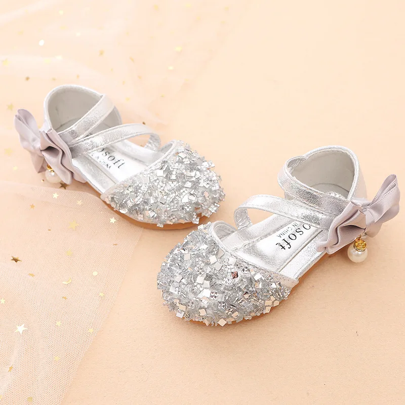 Davidyue повседневная обувь для девочек мягкие, удобные сандали цветок обувь для девочек Бабочка прекрасные Обувь детская bling детская обувь