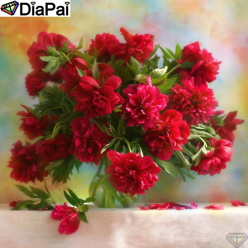 

DiaPai Diamond Painting 5D DIY 100% Full Square/Round Drill "Flower landscape" Diamond Embroidery Cross Stitch 3D Decor A24578