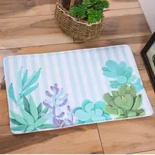 Свежие цветы двери коврики плюшевые ковры растения Нескользящие поглощения воды эркер кухня