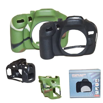 

Nice Camera Video Bag For Nikon D5100 D5200 Silicone Case Rubber Camera case Protective Body Cover Skin