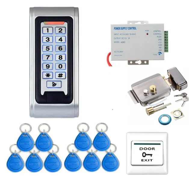 SmartYIBA металлические электрические дверные наборы контроля доступа RFID карты Reader180KG магнитный замок/Электрический ударный Болт замок для дома/офиса - Цвет: T127