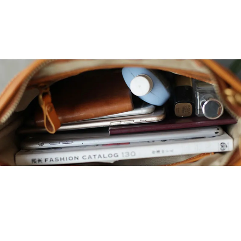 AETOO Retro literary original handmade leather handbag geometric stitching small tote bag casual leather dumpling bag handbag