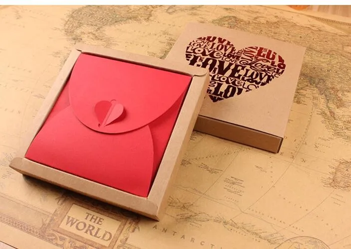 

15pcs/lot kraft paper case CD bag Quality wedding dvd Bags Cover Envelope dvd box Sleeve Holding 1 dj Discs Wholesale