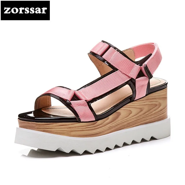 

{Zorssar} 2018 New Fashion Casual Women Wedges Sandals open toe High heels Summer Shoes Women platform sandals Party Dress shoes