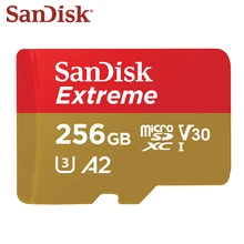 SanDisk Micro SD карта 128 ГБ A2 карта памяти Экстремальная 256 ГБ Micro SD UHS-I TF карта U3 V30 64 Гб Поддержка 4K