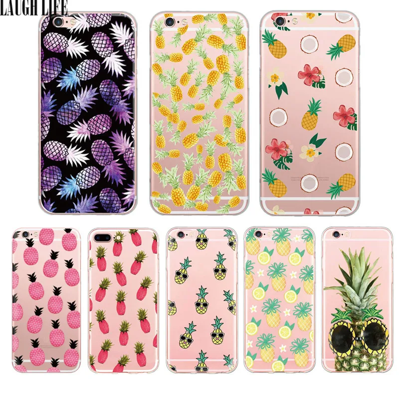 coque iphone 7 silicone ananas