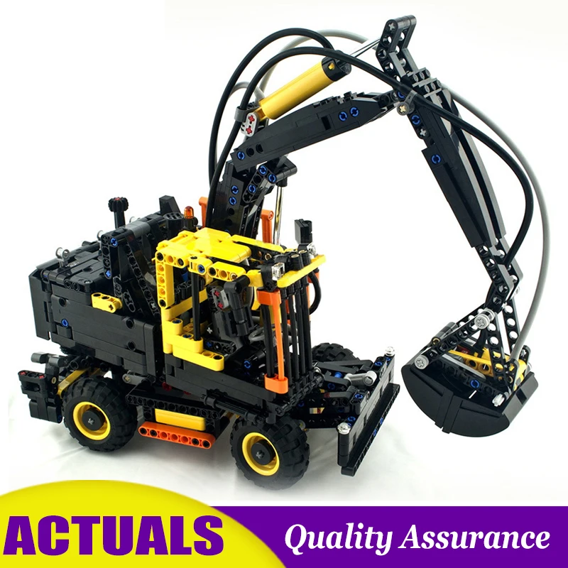 

Volvo EW160E Excavator Lepin 20023 Compatible Lego 42053 Technic Building Blocks Construction Equipment Model Bricks Kids Toys