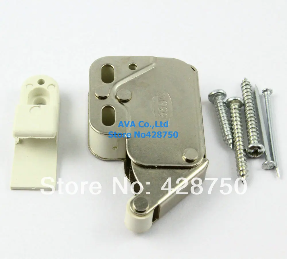 2 Pieces Press Open Door Catch Tip Touch Push Latch For Cabinet 