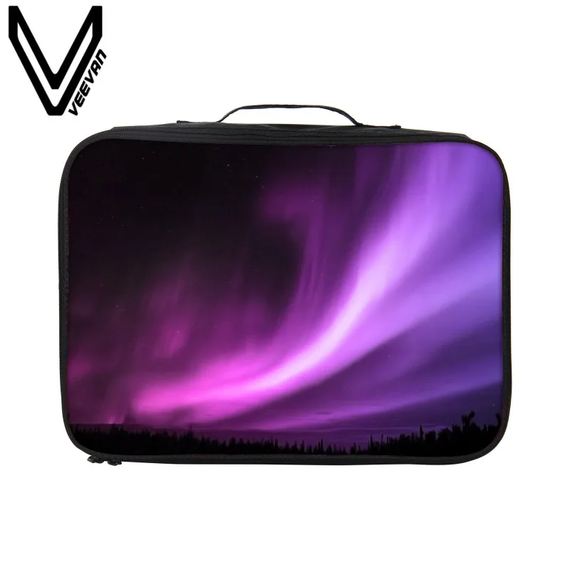 VEEVANV 2017 New Waterproof Travel Bags Fashion Clothes Case Storage Packing Organizers Aurora Printing Women Luggage | Багаж и сумки