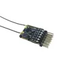 New arrival FrSky RX6R 6/16 telemetry Receiver designed for gliders ultra small and super light 6 pwm output 3