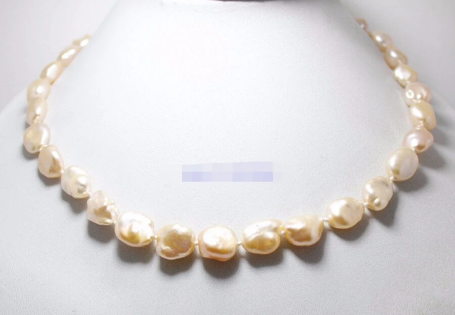 ddh003620 natural luster pink baroque keshi pearl stone handmade necklace 17&quot | Украшения и аксессуары