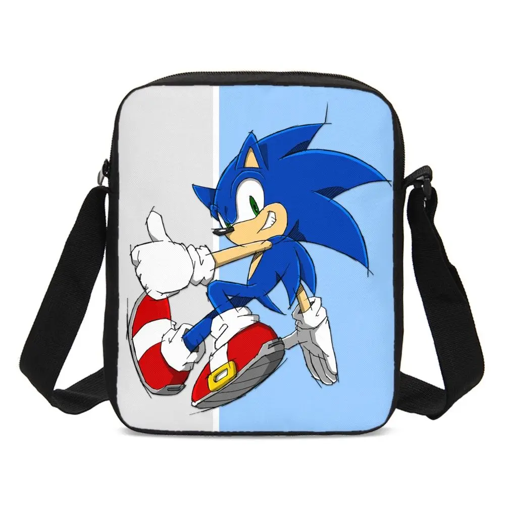 SCBU022001NP9 Kawaii Sonic The Hedgehog женская сумка-мессенджер Harajuku сумка через плечо для детей мальчиков и девочек Bolsos Mujer Feminina Sac основной Femme - Цвет: SCBU022001NP9