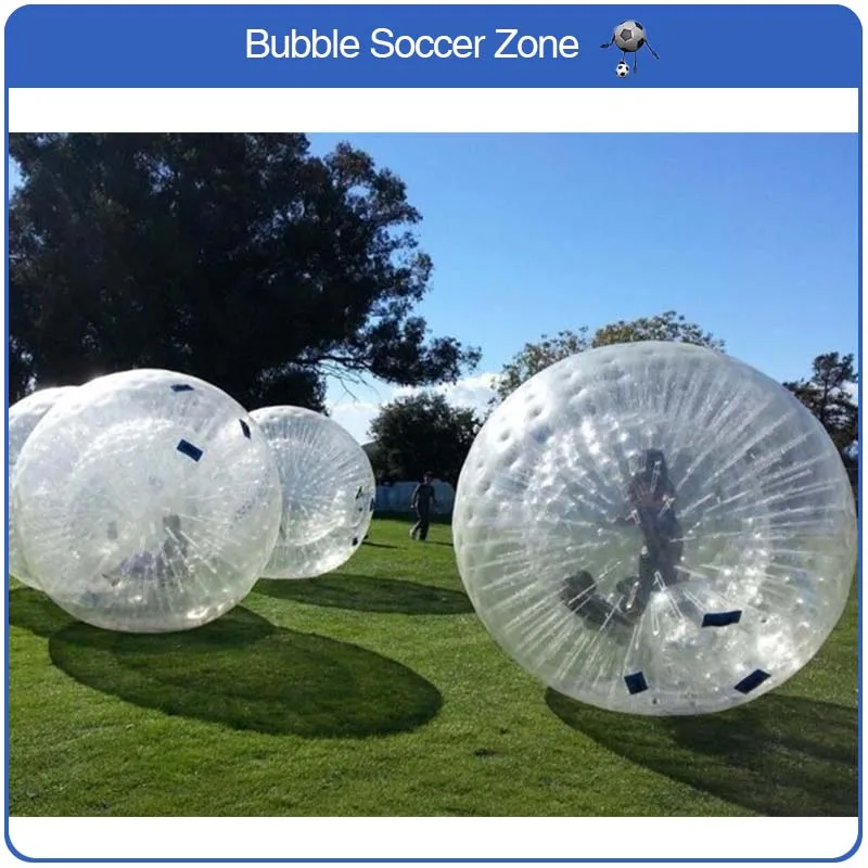 2.5m Inflatable Zorb Ball Giant Inflatable Balloons Outdoor Transparent Ball Human Zorb