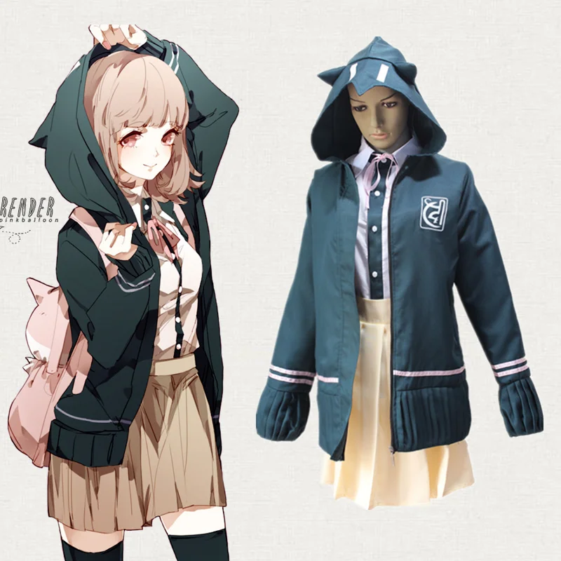 Японская школьная форма Danganronpa Chiaki Nanami Аниме костюмы женский костюм для косплея